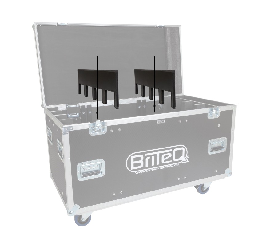 Speciale divider set (2 stuks) om de “Light bars 1 – Case” aan te passen voor het transport van 8x BTI-BEAMBAR18 - LIGHT BARS 1 - DIVIDER SET C