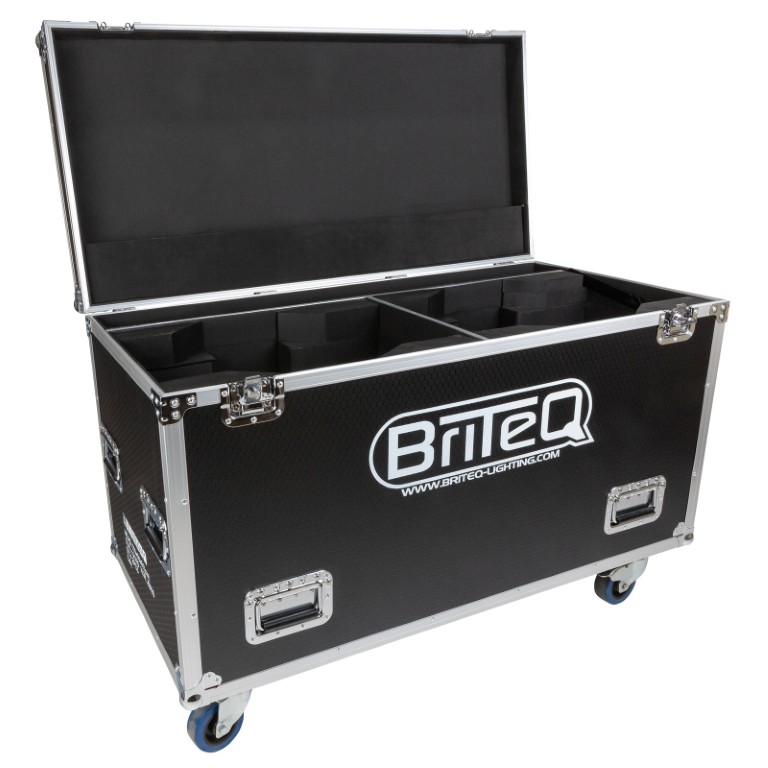 Stapelbare flightcase voor transport van 2x BTI-BLIZZARD WASH2 - MOVING HEAD CASE 11