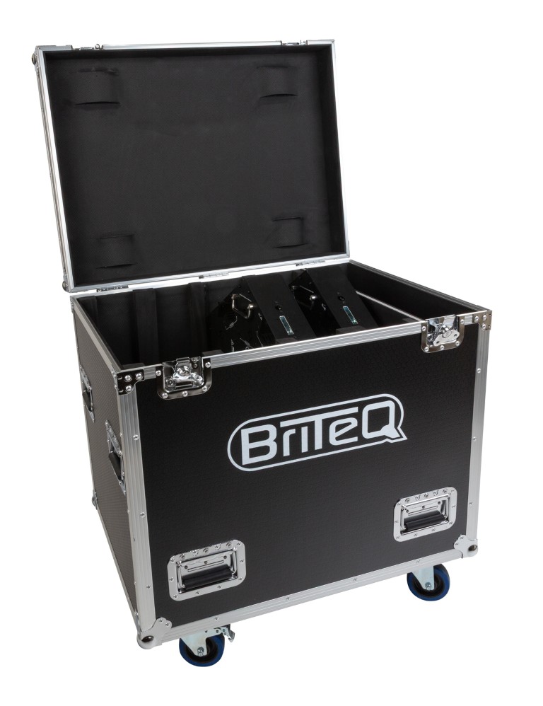 Stapelbare flightcase van 80x 60cm met zelfuitlijnende wielen voor het vervoeren van 4x BTX-SKYRAN + accessoires - CASE FOR BTX-SKYRAN