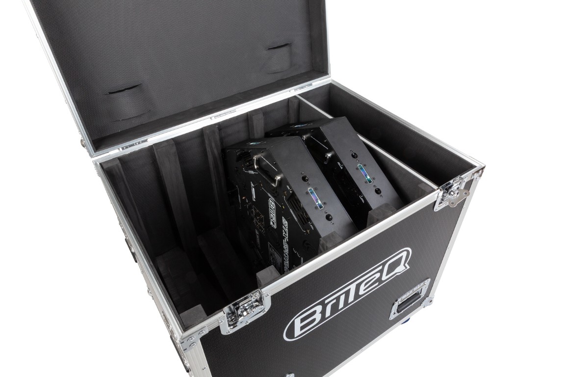 Stapelbare flightcase van 80x 60cm met zelfuitlijnende wielen voor het vervoeren van 4x BTX-SKYRAN + accessoires - CASE FOR BTX-SKYRAN