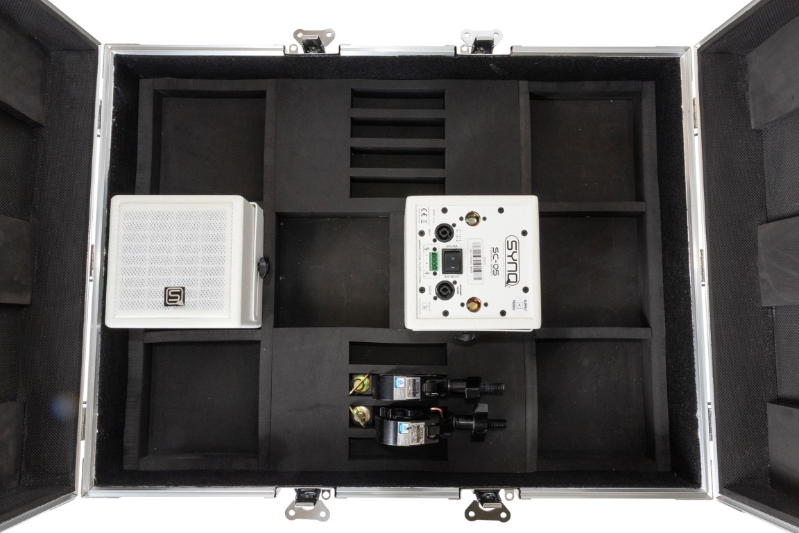 Flightcase 80x60 cm voor 8 stuks SC-05 luidsprekers - CASE FOR 8x SC-05 Mk2