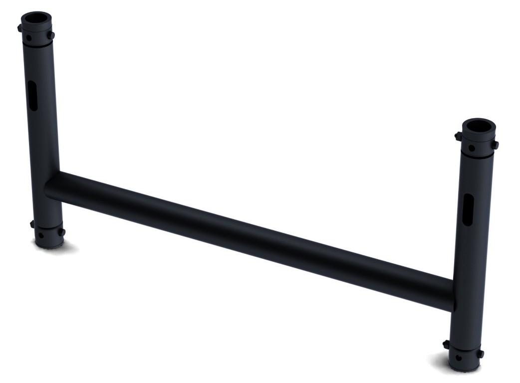 The aluminium 'H' Frame a perfect tool to fix all kinds of projectors and moving lights to truss. - BT-TRUSS H-Frame BLK 750x415