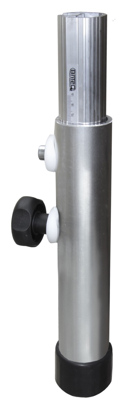 Telescopische ronde poot, verstelbare hoogte = 45cm tot 60cm - BT-STAGE-LEGADJ-45/60CM