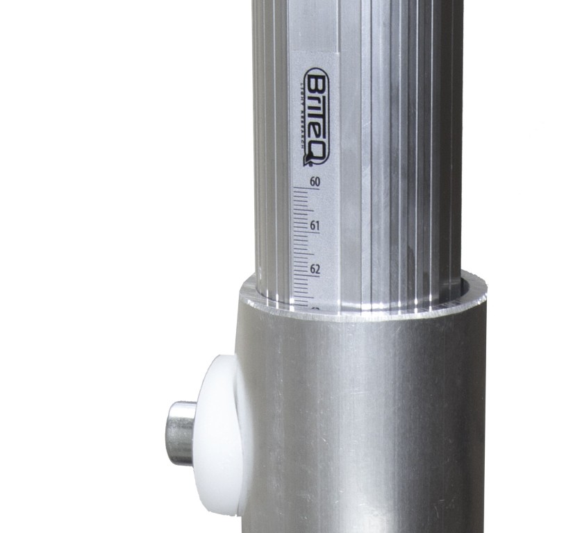 Telescopische ronde poot, verstelbare hoogte = 60 tot 90cm - BT-STAGE-LEGADJ-60/90 CM