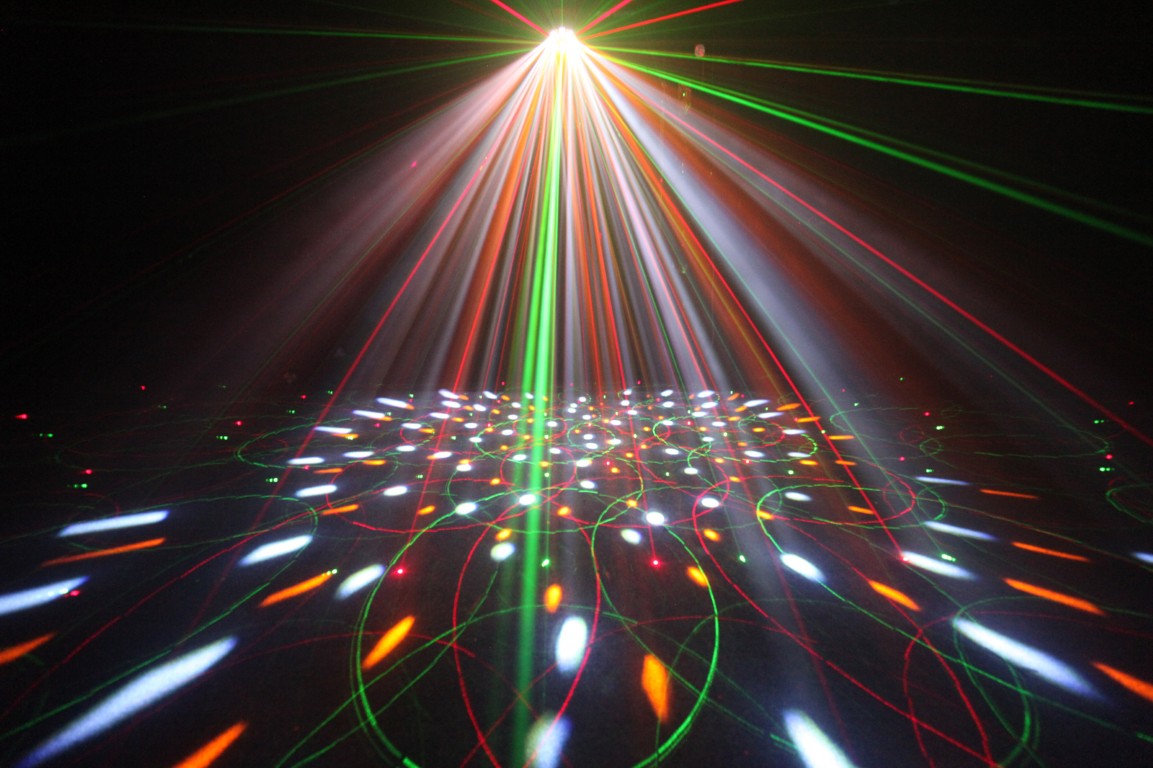 Multieffect: 23W led effect + 200mW red+green laser - INVADER