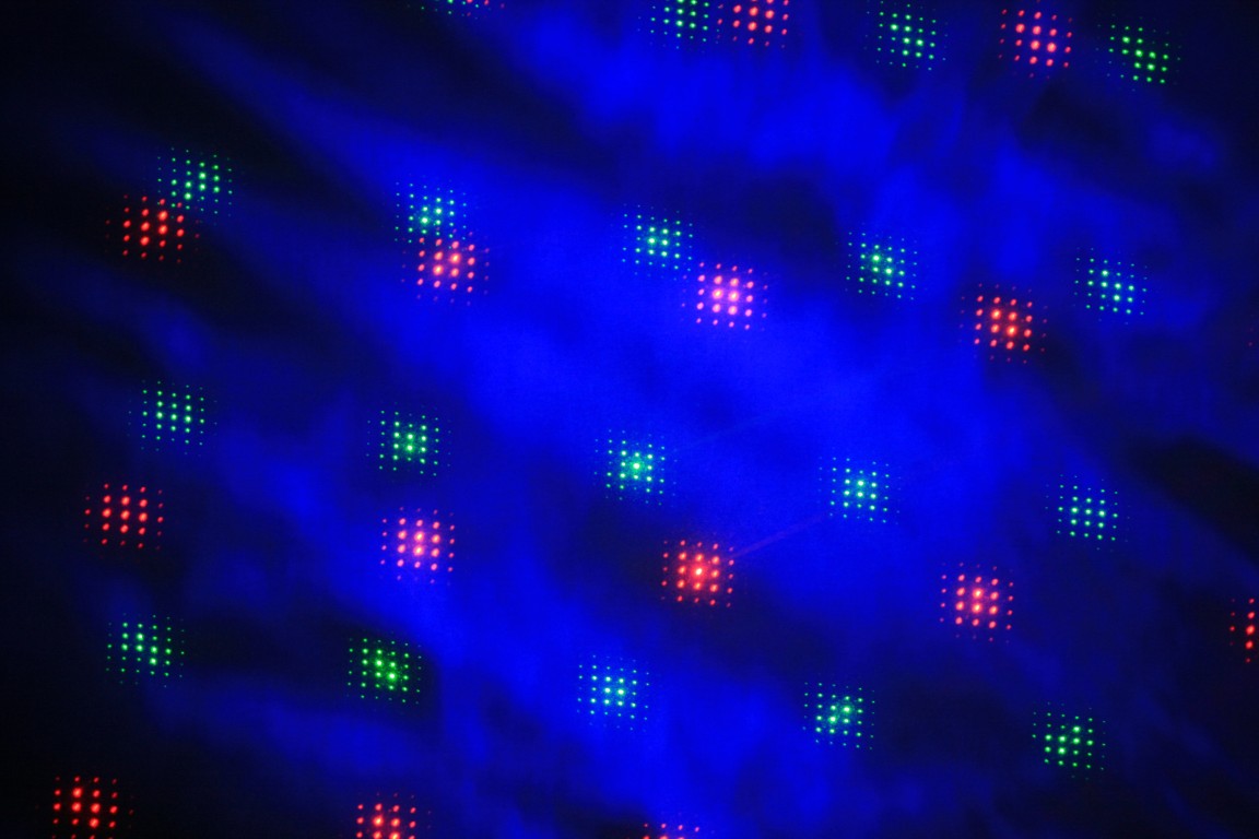Laser effect: 40mW groen + 150mW rood - LOUNGE LASER DMX