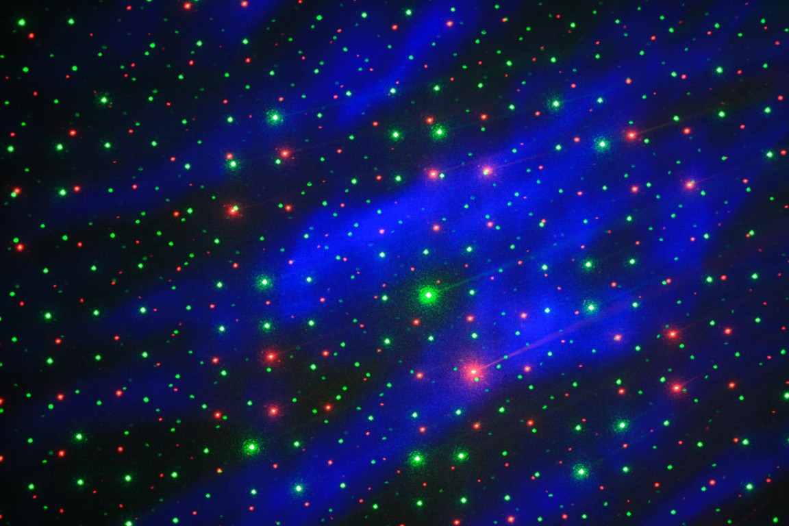 Laser effect: 40mW groen + 150mW rood - LOUNGE LASER DMX
