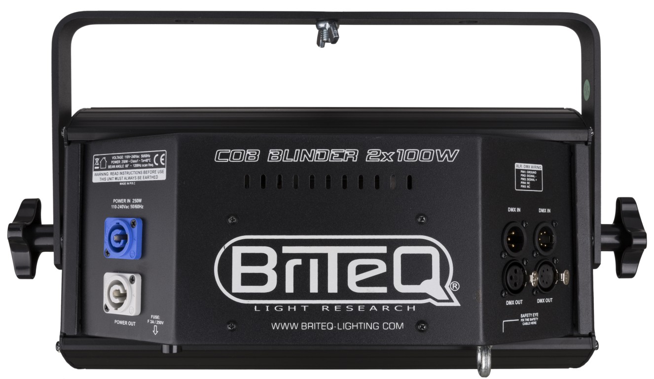 LED BLINDER uitgerust met twee witte 100Watt “COB” LED-projectors - COB Blinder 2x100W