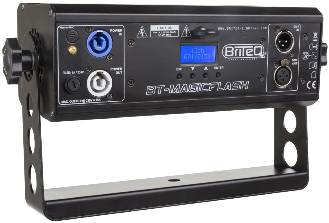 Krachtige LED-stroboscoop met 9 apart regelbare segmenten en een uitzonderlijke lichtopbrengst van +/-35.000 lm. - BT-MAGICFLASH