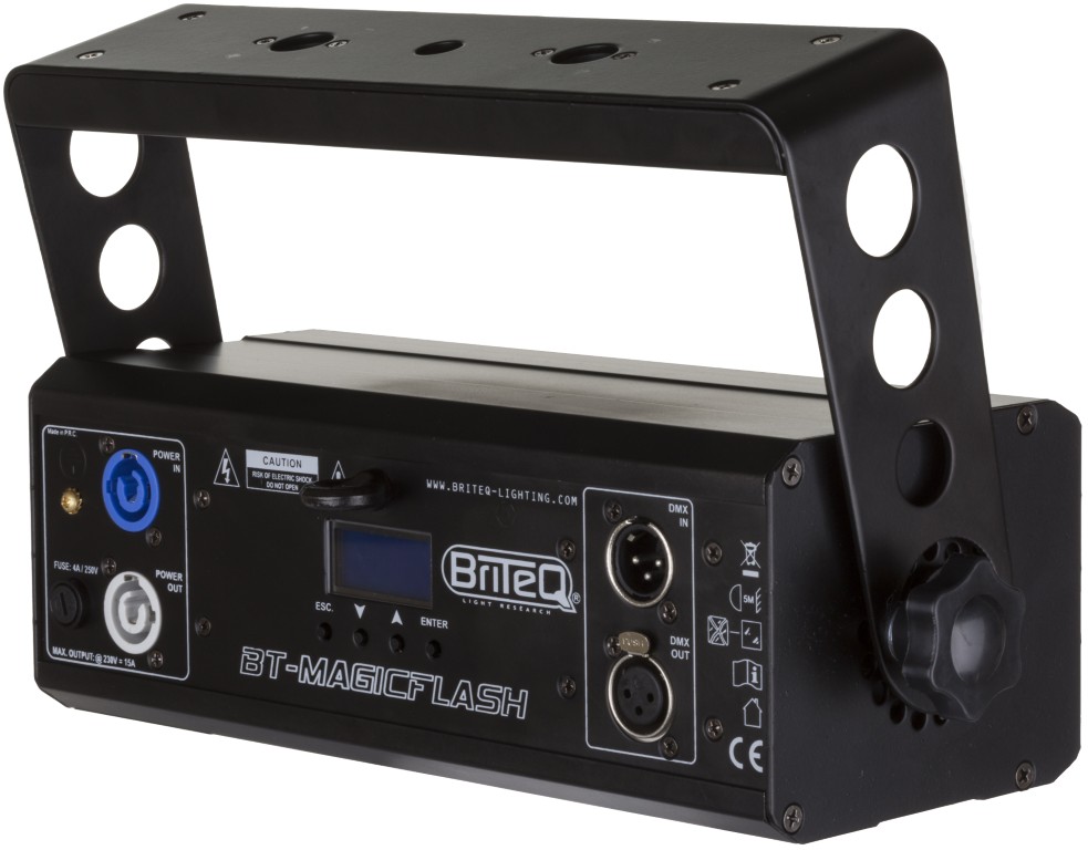 Krachtige LED-stroboscoop met 9 apart regelbare segmenten en een uitzonderlijke lichtopbrengst van +/-35.000 lm. - BT-MAGICFLASH