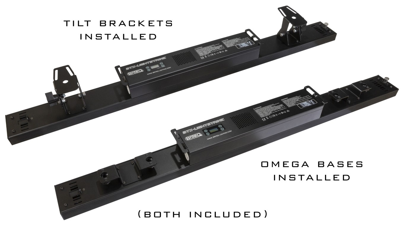 Een uiterst krachtige en veelzijdige hybride LED Pixel mapping bar met 112 superheldere CW LEDs (16 zones) en 672 RGB LEDs (32 zones). Art-Net / sACN besturing: uitstekend voor TV-studio's, concertpodia,... - BTX-LIGHTSTRIKE