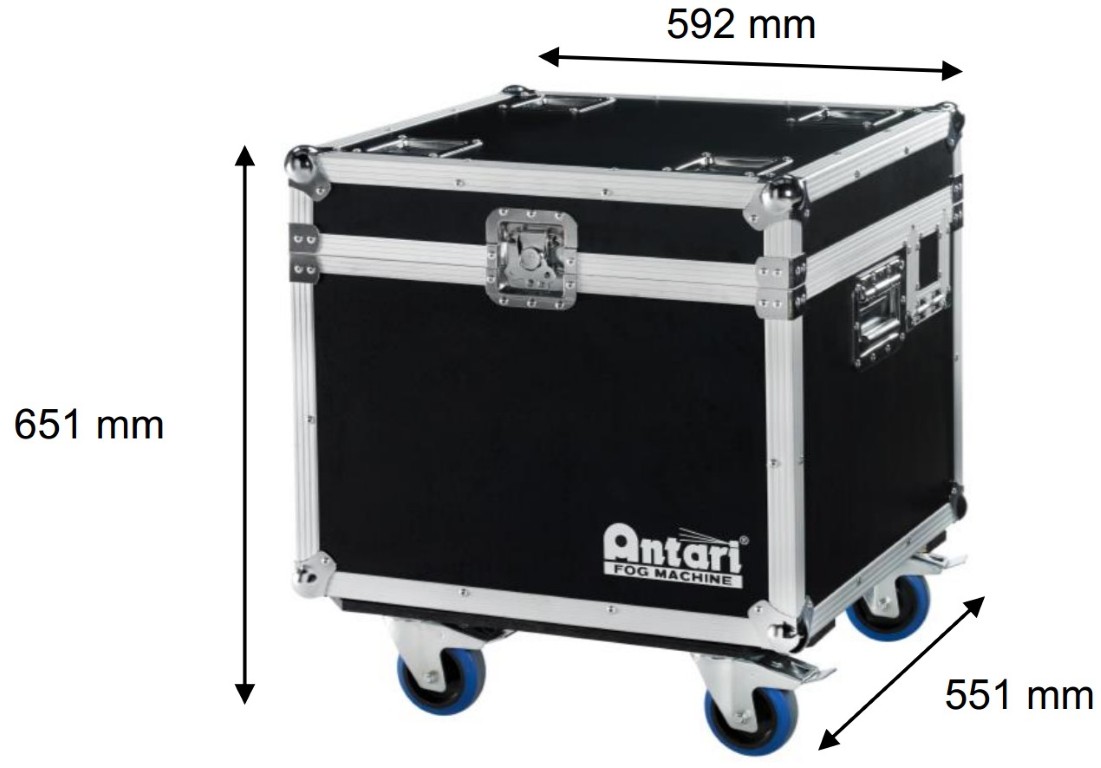 Professionele, DMX-gestuurde sneeuwmachine in flightcase - S-500