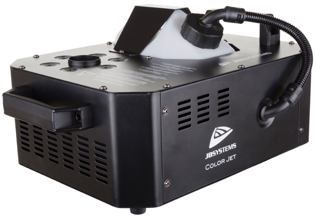Krachtige verticale rookmachine met 6 RGB-LEDs van 3 Watt - COLOR JET