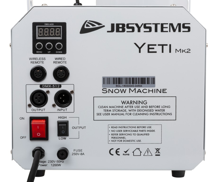 Krachtige 1200W sneeuwmachine - YETI Mk2