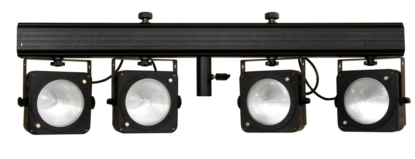 Powered 4bar: 4xCOB RGB 36W, inclusief IR + draagtas - COB-4BAR