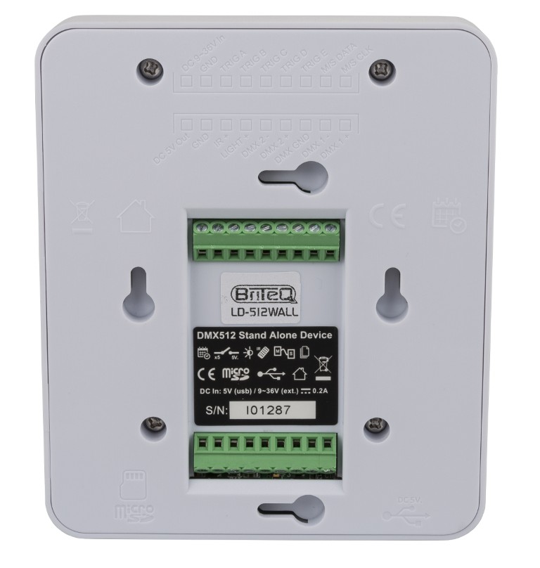 512 Channel DMX interface for fixed architectural purposes. - LD-512WALL+