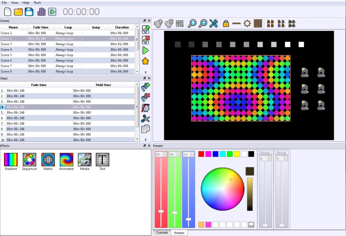 1024 Channel DMX interface for fixed architectural purposes. - LD-1024WALL+