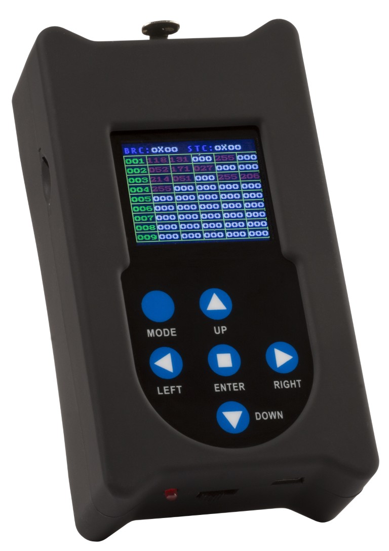 Zelfstandige firmware updater, voorzien van extra functies zoals RDM, controle DMX-waarden, DMX controller met 20stappen programma. - FIRMWARE UPDATER 2+