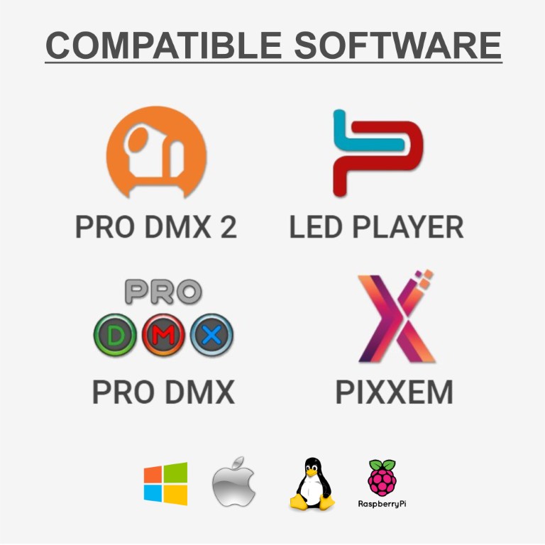 Tactiele DMX-controller voor wandmontage,1024 DMX Kanalen - LD-1024TOUCH