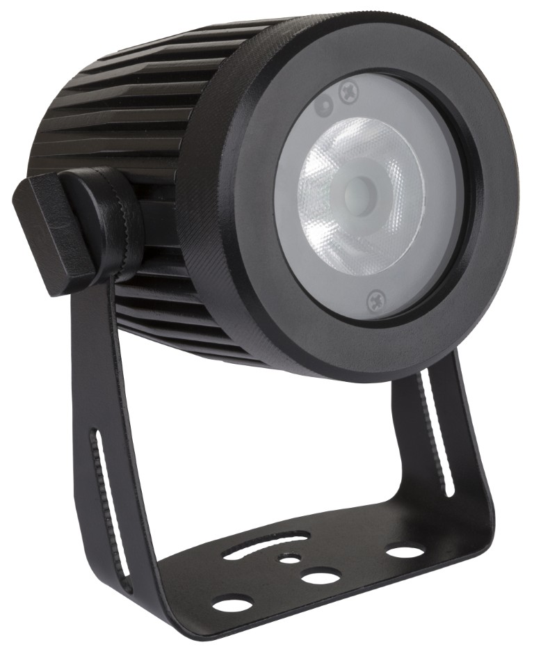 Compacte, waterdichte “Plug en play” LED-projector met 15W RGBW LED en IR afstandbediening - IP65 - EZ-SPOT15 OUTDOOR RGBW