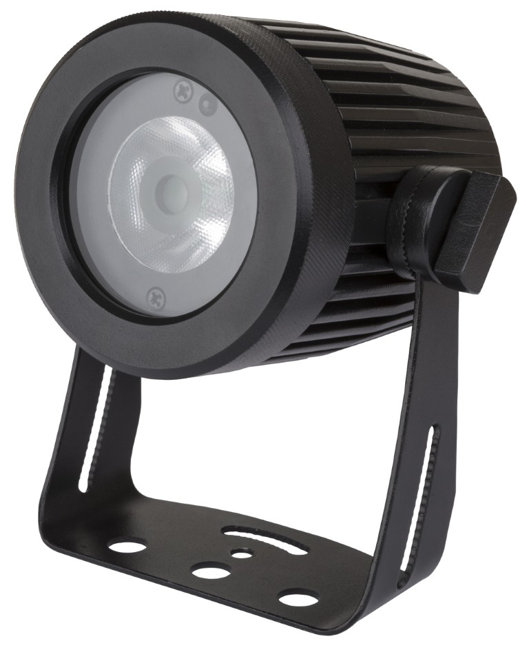 Compacte, waterdichte “Plug en play” LED-projector met 15W RGBW LED en IR afstandbediening - IP65 - EZ-SPOT15 OUTDOOR RGBW