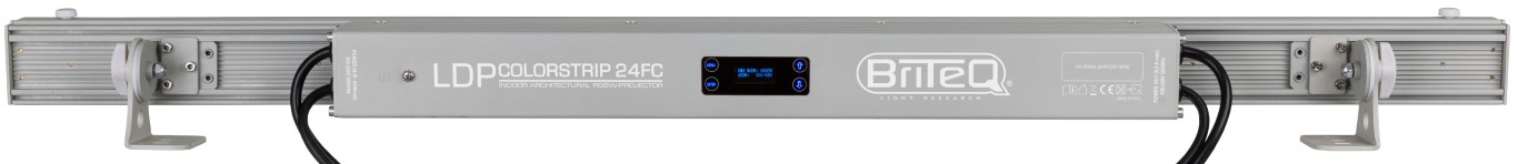 Krachtige indoor led-projector, perfect voor het oplichten van wanden & muren. 96 cm lange behuizing, voorzien van 24 leds en 4 aanstuurbare secties. - LDP-COLORSTRIP 24FC