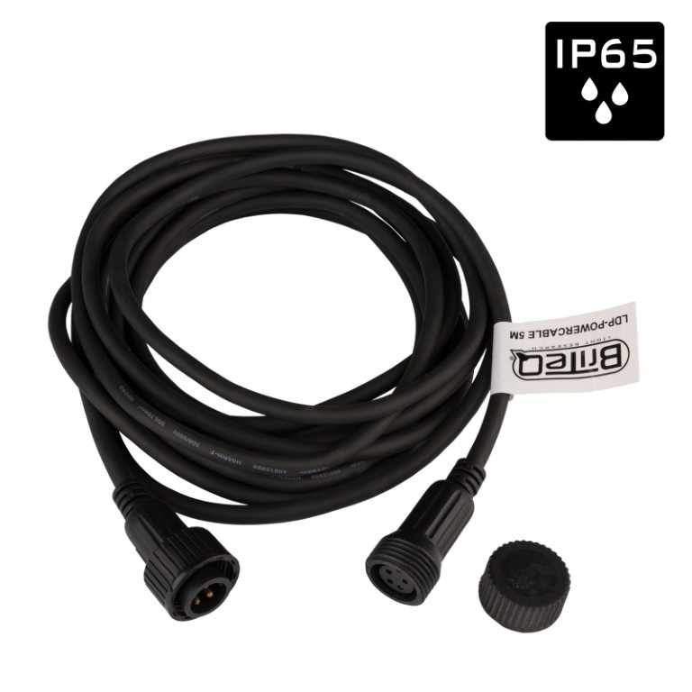 IP-gewaardeerde voedingskabel voor permanente buiteninstallatie - 5m - LDP-Powercable 5M