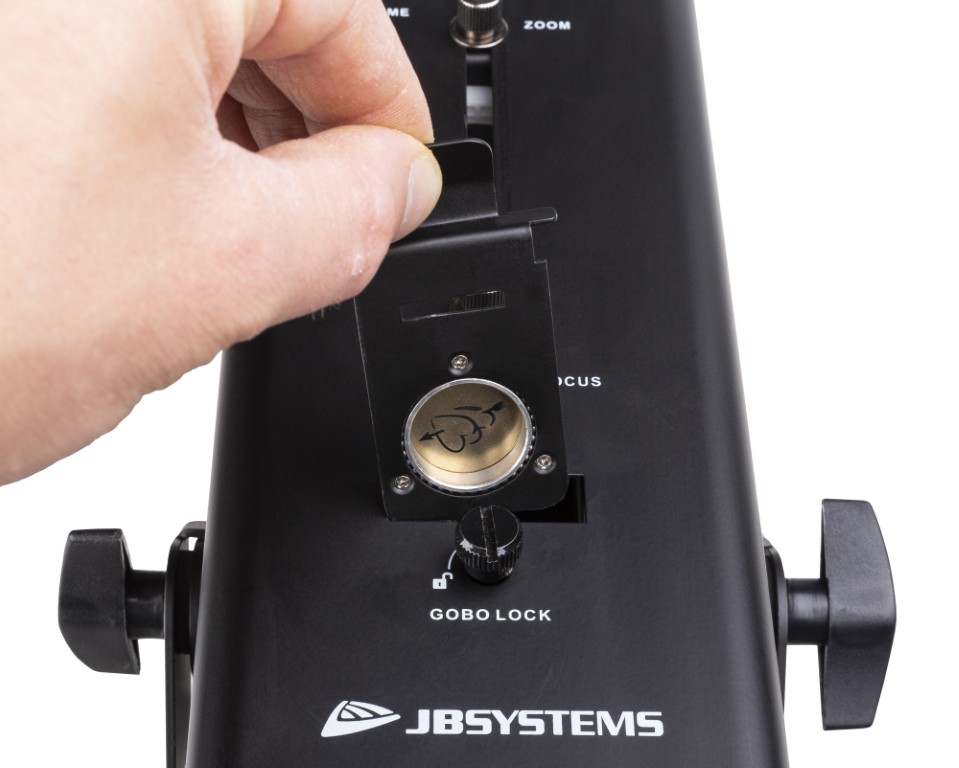Een krachtige logoprojector op basis van een 50W koudwitte led - ROTOGOBO ZOOM