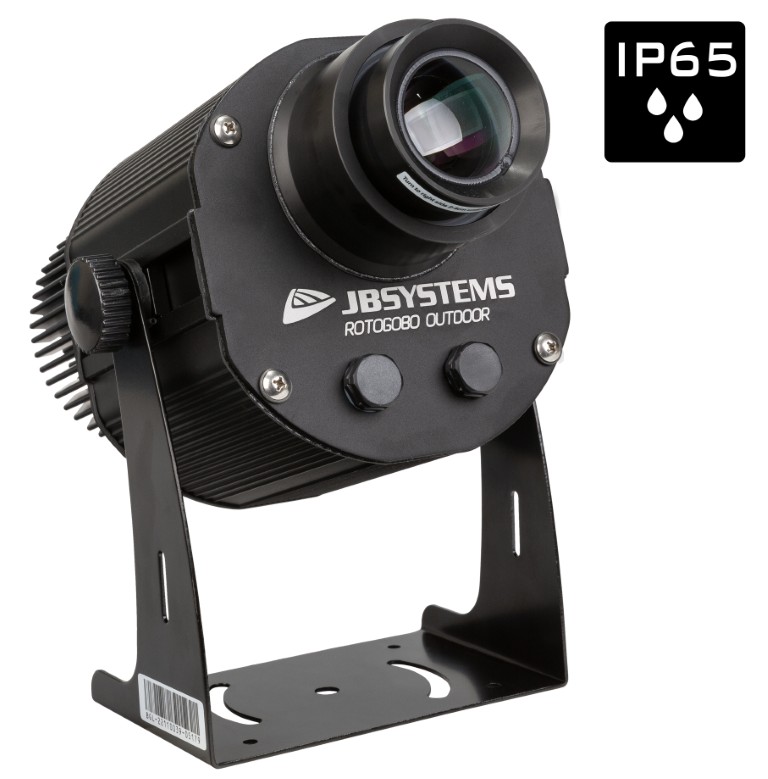 Krachtige outdoor IP65 logoprojector op basis van een 100W koud witte LED - ROTOGOBO OUTDOOR