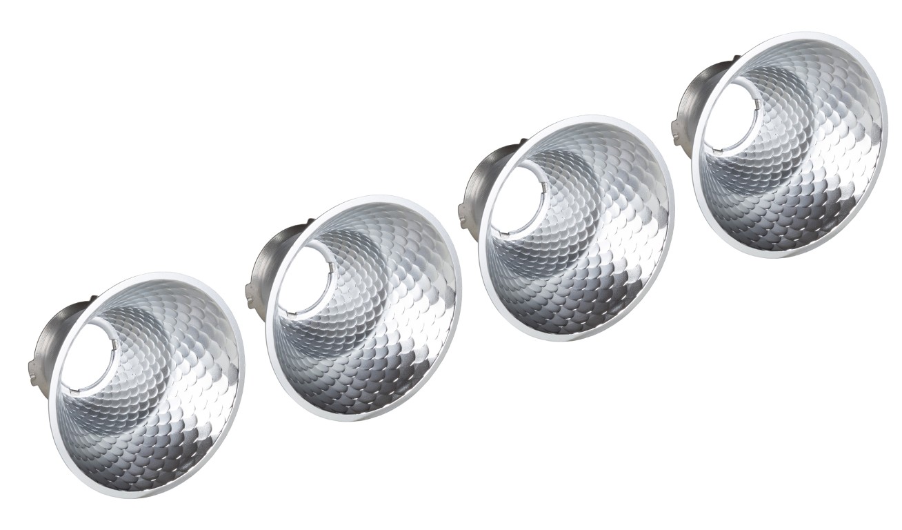 Set 60°-reflectoren ter vervanging van de standaard 45°-reflectoren van BT-VENUELITE4 - BT-VENUELITE4 REFL.CUPS 60DEG