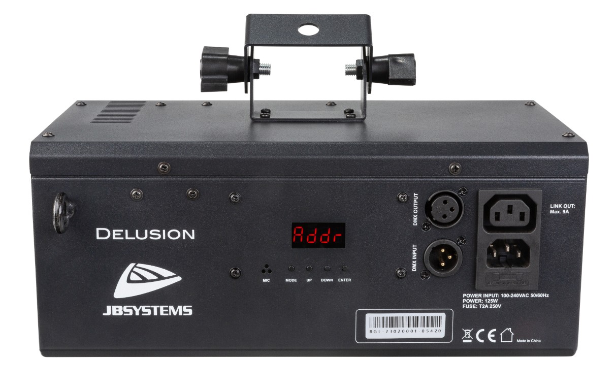 Achtergrondprojector met meerdere effecten, op basis van 100W LED - DELUSION