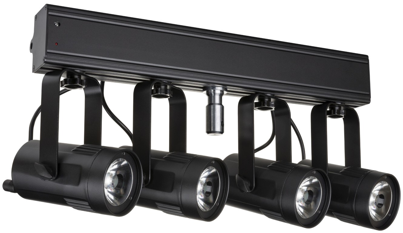 Deze compacte 4-bar is voorzien van vier 15W projectors met een zeer smalle bundel van 4° - BEAMSPOT-4BAR WW