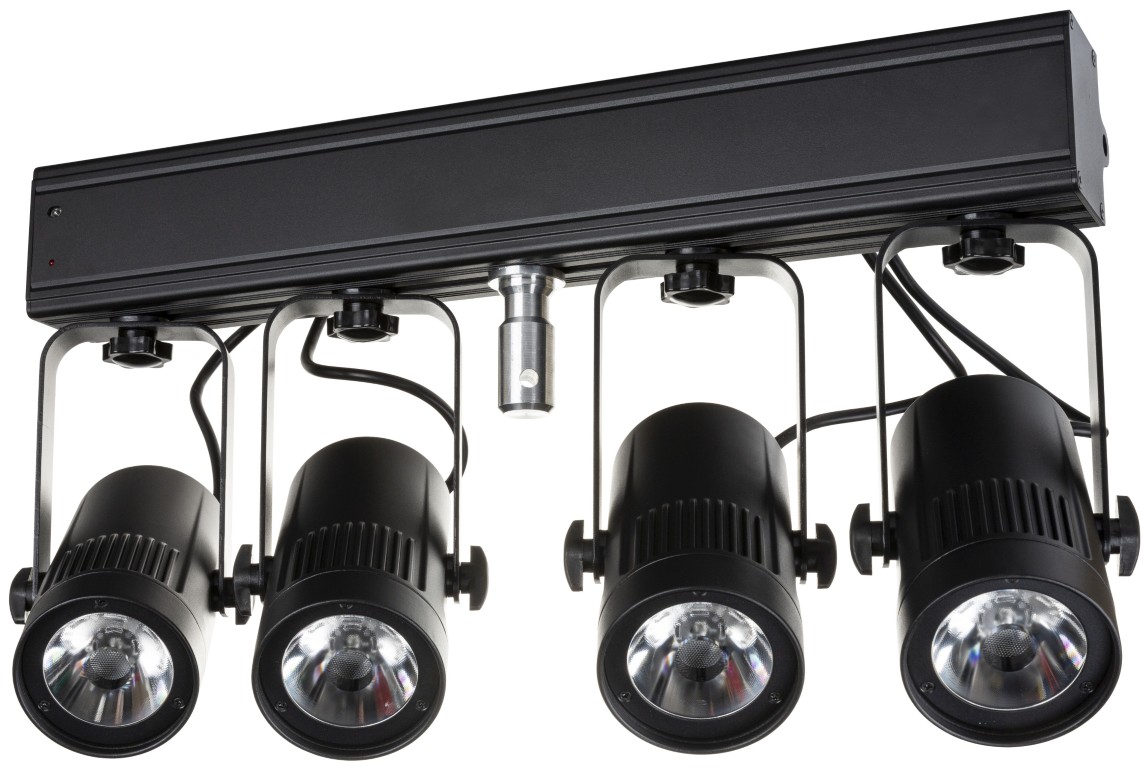 Deze compacte 4-bar is voorzien van vier 15W projectors met een zeer smalle bundel van 4° - BEAMSPOT-4BAR WW