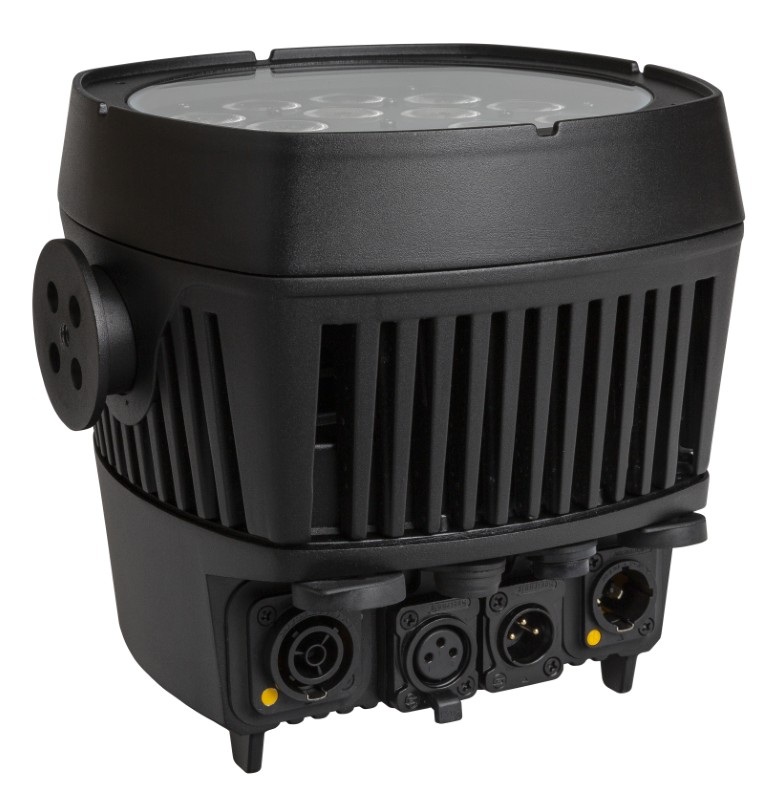 Buitenprojector met 18x8W RGBW-leds, 20 ° stralingshoek, Neutrik TRUE1 Powercon-, 3P XLR-connectoren en IP-ventilatorkoeling - BT-COLORAY 18FCR