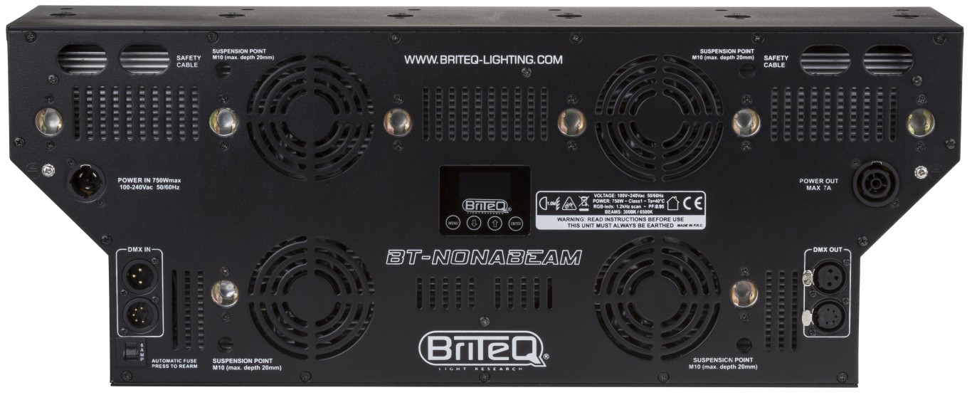 Creëer dynamische 'lichtgordijneffecten' met deze uiterst krachtige podiumprojector, voorzien van 9pcs 60W CW/WW LED's in combinatie met verbluffende RGB-fronteffecten - BT-NONABEAM - BQ1