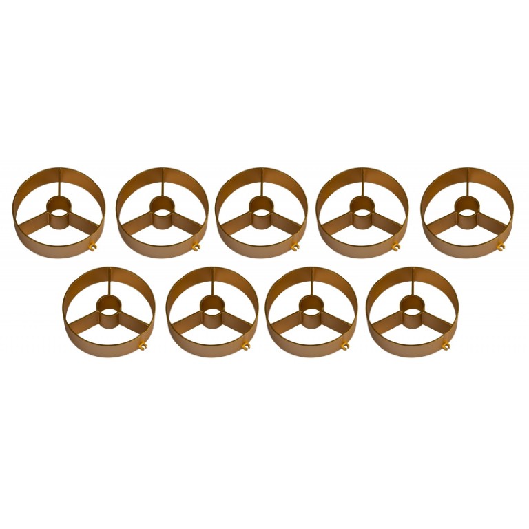Set of 9 gold louvers for the BT-NONABEAM. - BT-NONABEAM set 9 louvers GOLD