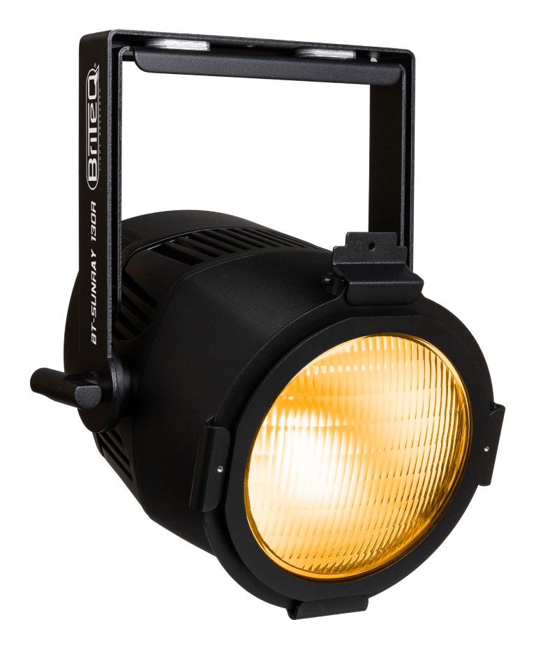 Waterdichte 130W witte COB projector (3000K, CRI>97) met red-shift effect! Super multifunctioneel: vervangt halogeen blinders, beursprojectoren, stroboscopen, ... - BT-SUNRAY 130R