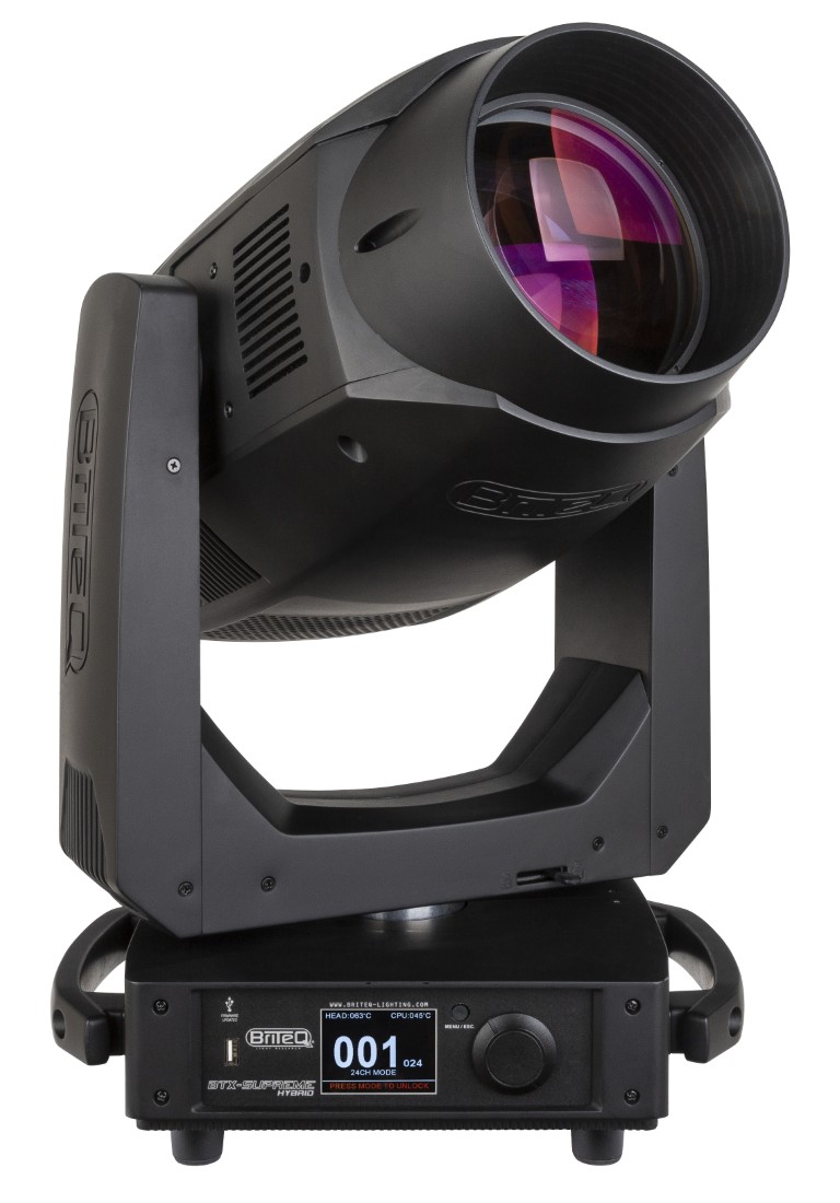 Een extreem krachtige hybride movinghead (BEAM, SPOT, WASH) voor grote clubs, concertpodia en verhuur - BTX-SUPREME