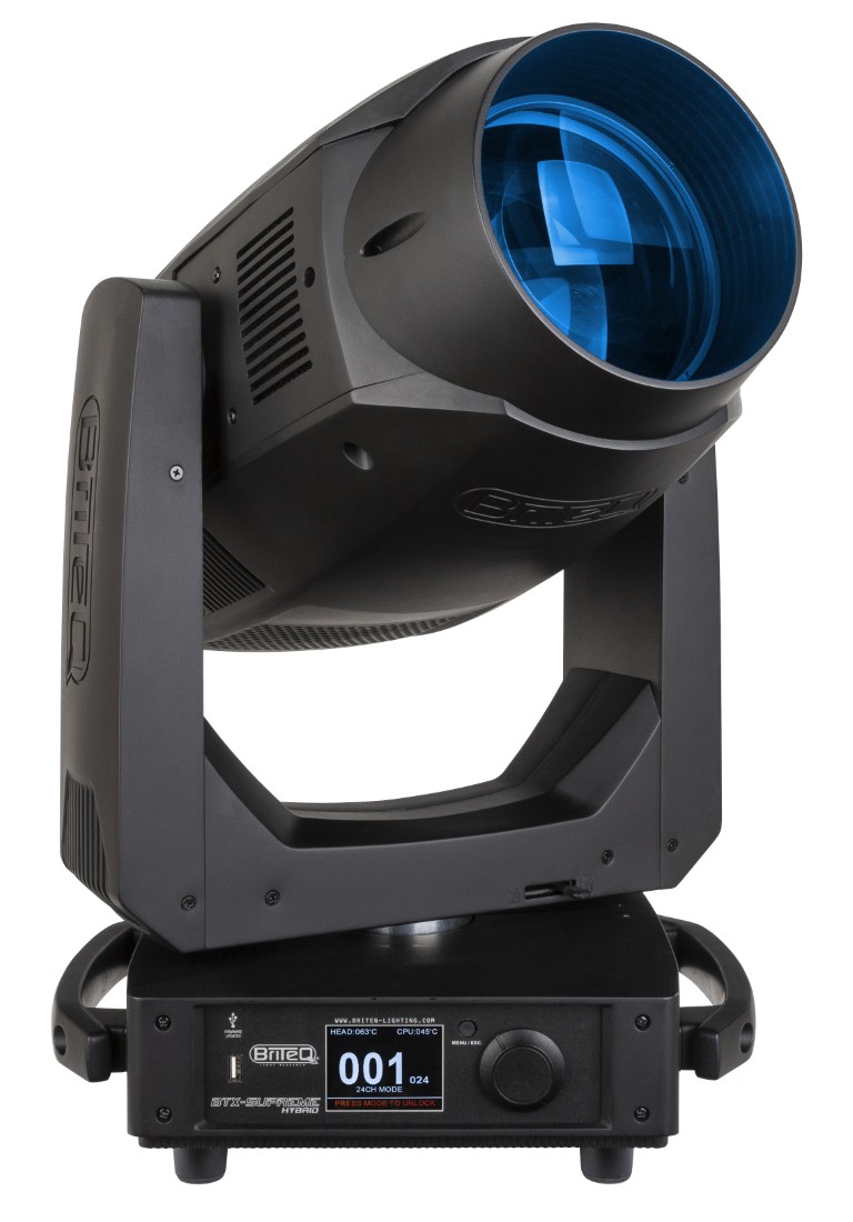 Een extreem krachtige hybride movinghead (BEAM, SPOT, WASH) voor grote clubs, concertpodia en verhuur - BTX-SUPREME