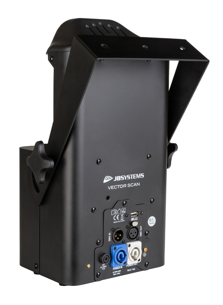 100W LED scanner met DMX, roterende gobo’s, prisma en kleurenwiel – ideaal voor DJ’s, cafés en verhuur - VECTOR SCAN