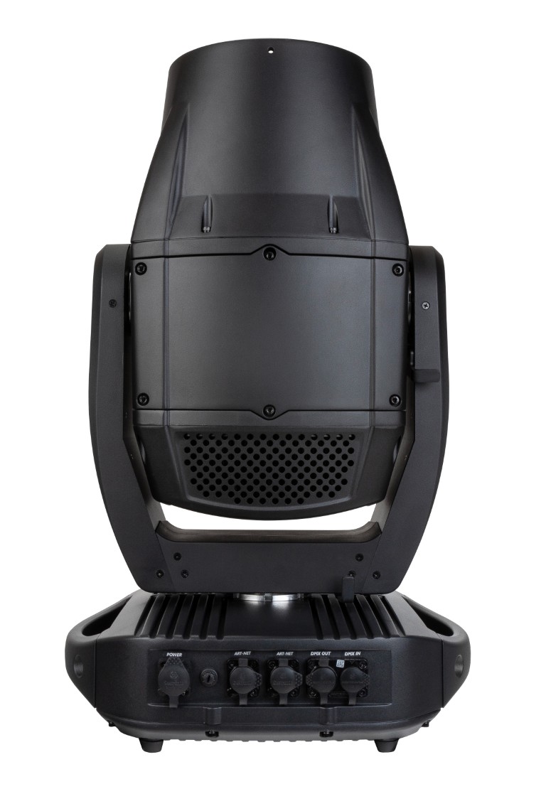Krachtige IP65 HYBRID 450W LED moving head. Geluidsarme werking: perfect voor zowel binnen als buiten! - BTI-BLIZZARD BSW2