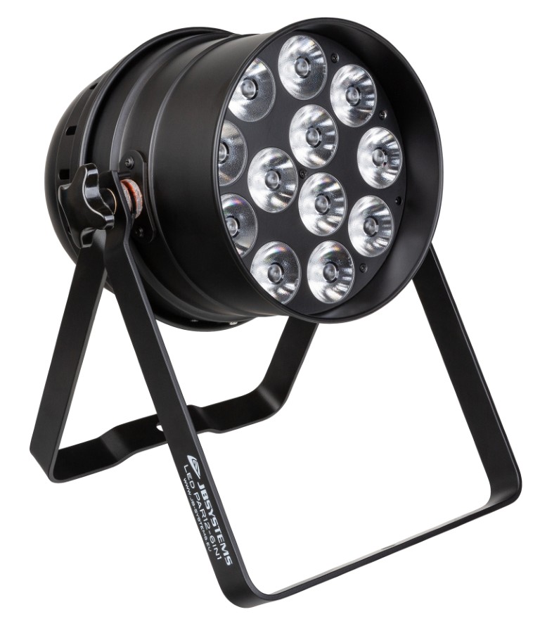 LED projector in een korte PAR64 behuizing 12x20W RGBLA+UV - LED PAR12-6in1