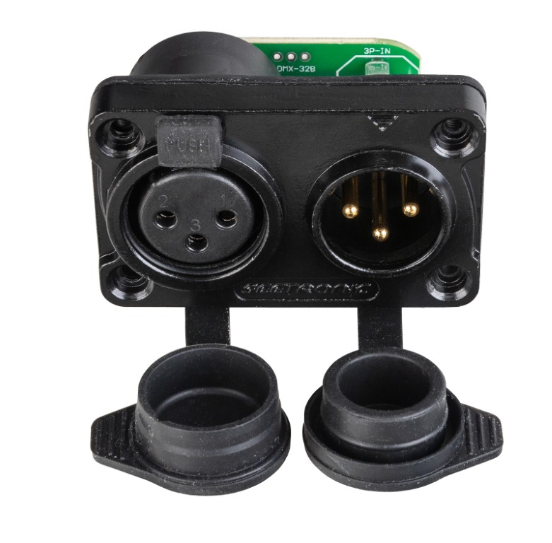 Modificatiekit om IP65 XLR 5pin (man/vrouw) te wijzigen in IP65 XLR 3pin (man/vrouw) - BT-XLR5TO3 COMBIKIT