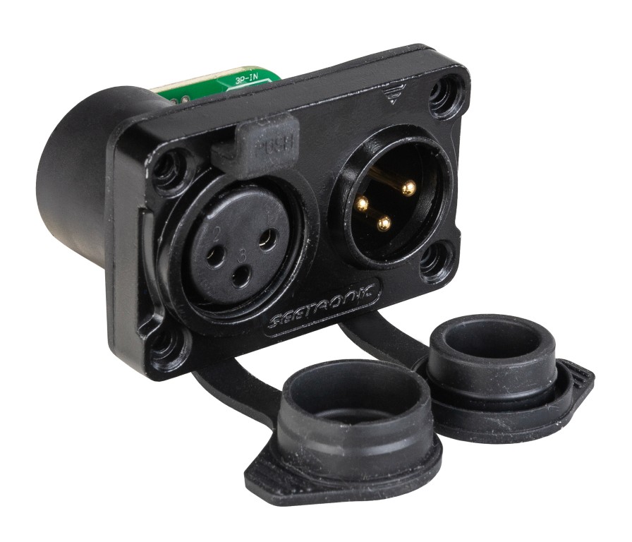 Modificatiekit om IP65 XLR 5pin (man/vrouw) te wijzigen in IP65 XLR 3pin (man/vrouw) - BT-XLR5TO3 COMBIKIT