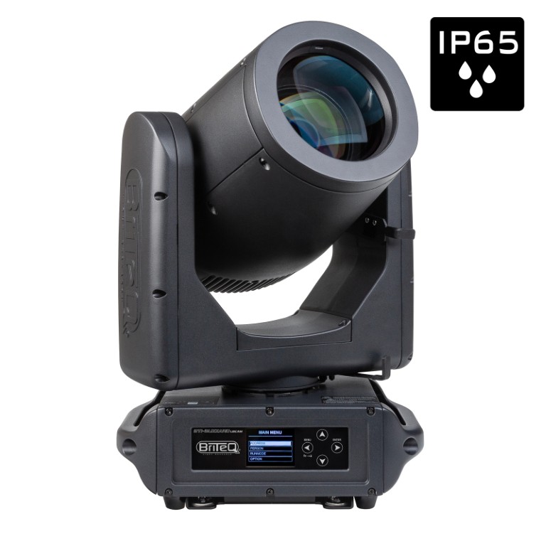 Compacte IP65 beam moving head, gebaseerd op een 100W witte LEP-lasermodule - BTI-BLIZZARD LBEAM