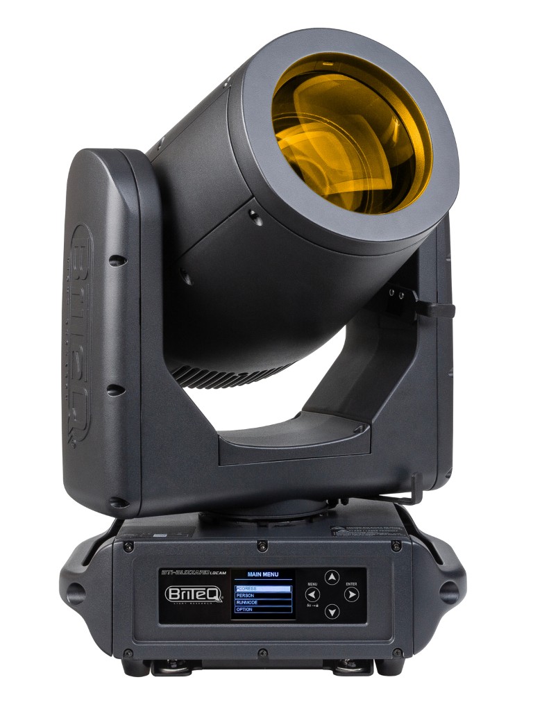 Compacte IP65 beam moving head, gebaseerd op een 100W witte LEP-lasermodule - BTI-BLIZZARD LBEAM