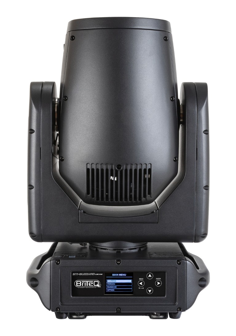 Compacte IP65 beam moving head, gebaseerd op een 100W witte LEP-lasermodule - BTI-BLIZZARD LBEAM