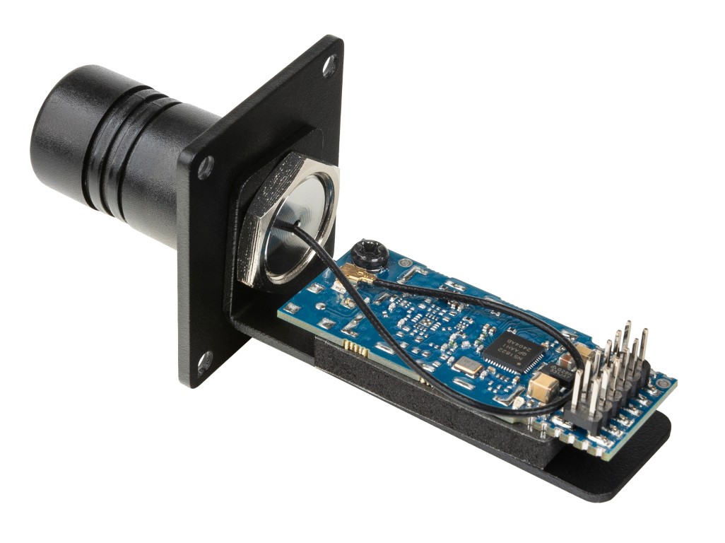 Compacte “plug & play” draadloze DMX-module voor installatie in bepaalde (outdoor) Briteq producten. Ondersteunt zowel Wireless Solution W-DMX als LumenRadio CRMX protocollen. - BTI-BLIZZARD W-DMX MODULE2