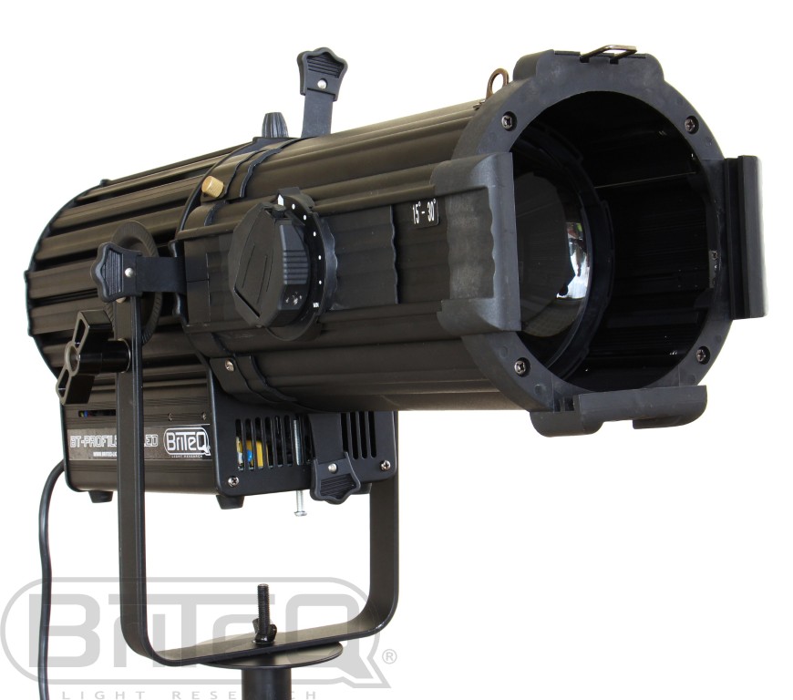 Optiek voor BT-PROFILE160/LED ENGINE of BT-PROFILE250/LED ENGINE of BT-PROFILE 500TW/LED ENGINE met 25-50° zoom die de ETC Source Four-optiek door een optionele gobohouder en optioneel diafragma kan vervangen. - BT-PROFILE160/OPTIC 25-50