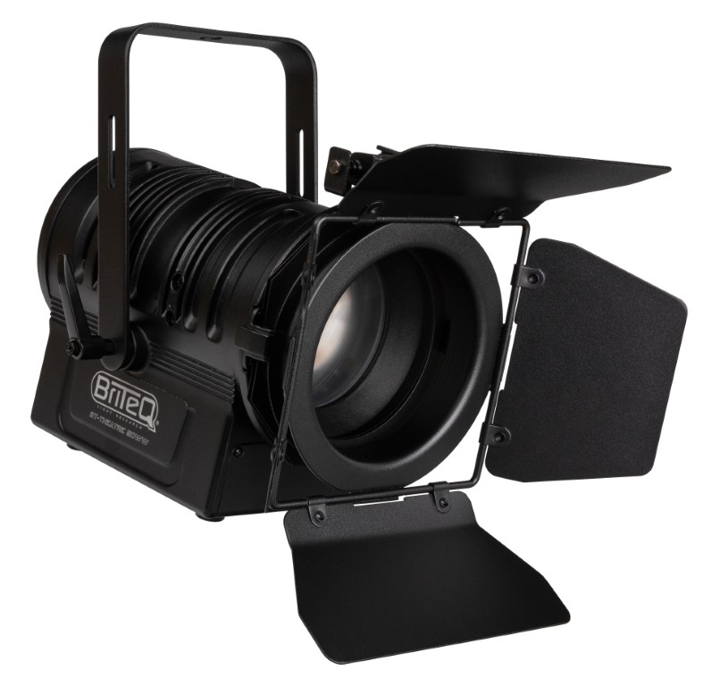 Stijlvolle LED-theaterspot met handmatige 10° ~ 50° zoom. 50watt LED, warm wit 3200K, (CRI >92) voor natuurlijke kleuren. - BT-THEATRE 50WW (BLACK)